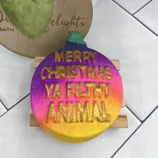 Merry Christmas Ya Filthy Animal, Bath Bomb Mould