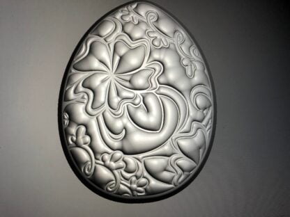 Flower Easter Egg with pattern Bath Bomb mould, Plastic Bath Bomb Mould