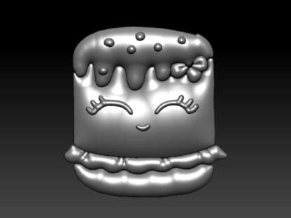 Kawaii Marshmallow Couple, Bath Bomb Mould - Image 2