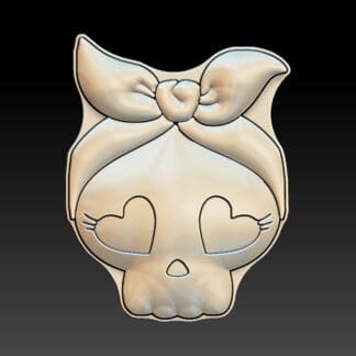 Bandana Skull Girl Bath Bomb Moulds