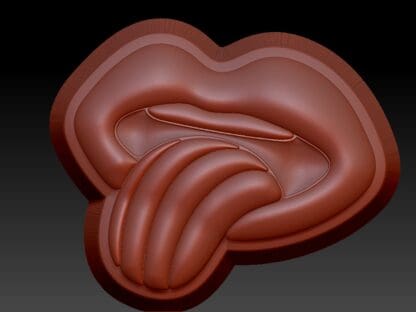 Mouth with tongue, Bath Bomb mould, Plastic Bath Bomb Mould