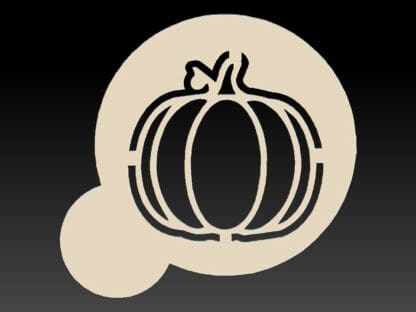 Pumpkin Stencil for Bath Bomb, Coffee, Soap etc