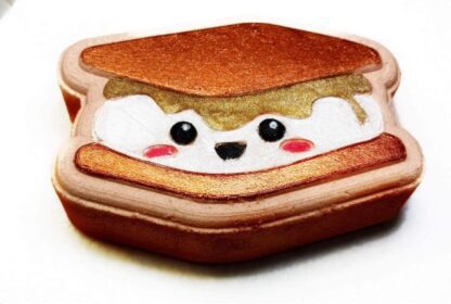 Kawaii Smores Flat, Bath Bomb mould press, Clay, Fondant