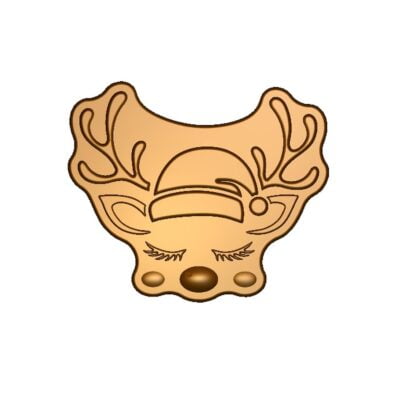 Christmas Reindeer Bath bomb mould, Plastic Bath Bomb Mould