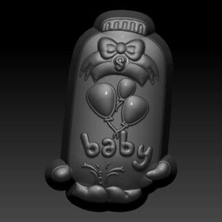 Kawaii Baby Powder, Bath Bomb Mould