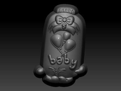 Kawaii Baby Powder, Bath Bomb Mould
