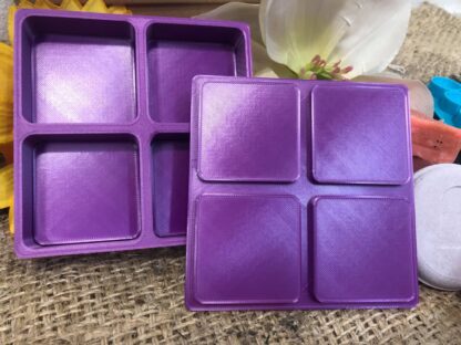 Multi-Square Bath Bomb Mould, Shampoo bar, Shower steamer mould. Set of 3 pcs. - Image 5