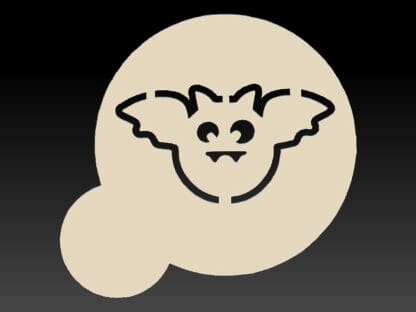 Cute Bat Stencil for Bath Bomb, Coffee, Soap etc