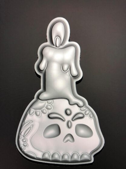 Candle Skull Bath bomb mould, Plastic Bath Bomb Mould