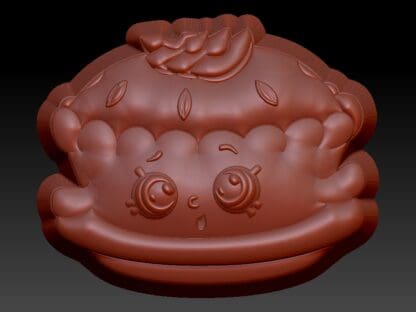 Kawaii Apple Pie, Bath Bomb mould, Plastic Bath Bomb Mould