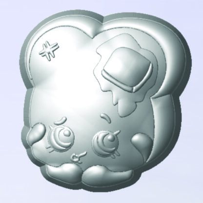 Kawaii French Toast, Bath Bomb mould, Plastic Bath Bomb Mould