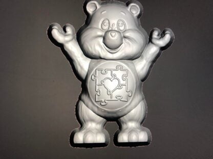 Autism Bear Bath Bomb mould, Plastic Bath Bomb Mould