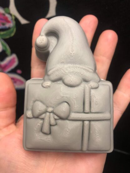 Christmas Gnome Gift Bath Bomb mould, Plastic Bath Bomb Mould