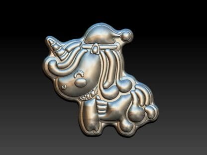 Cute Christmas Unicorn, Bath Bomb Mould