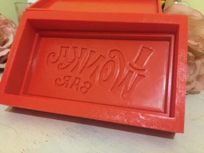 Wonka Chocolate bar Bath Bomb mold press, 3D Printed PLA! - Image 2