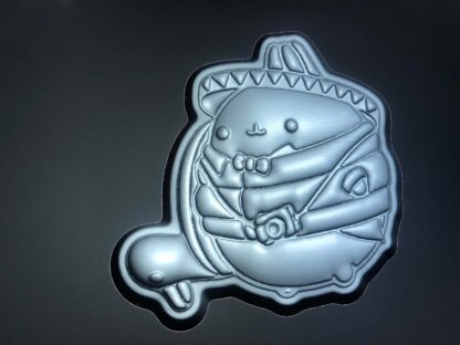 Kawaii Fat Cat Tourist Bath Bomb mould, Plastic Bath Bomb Mould