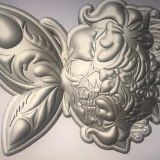 Butterfly Skull Bath Bomb mould, Plastic Bath Bomb Mould