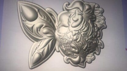 Butterfly Skull Bath Bomb mould, Plastic Bath Bomb Mould
