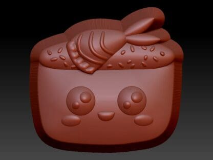 Kawaii Sushi, Rainbow and Fin, Bath Bomb mould, Plastic Bath Bomb Mould - Image 3