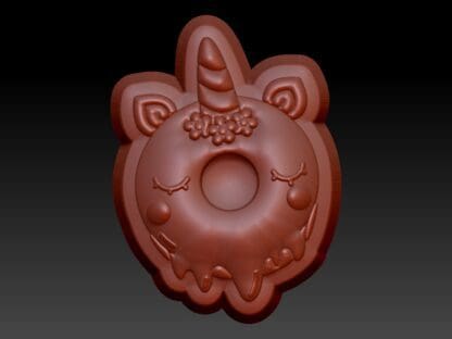 Unicorn Donut, Bath Bomb Mould - Image 2
