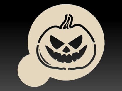 Evil Pumpkin Stencil for Bath Bomb, Coffee, Soap etc