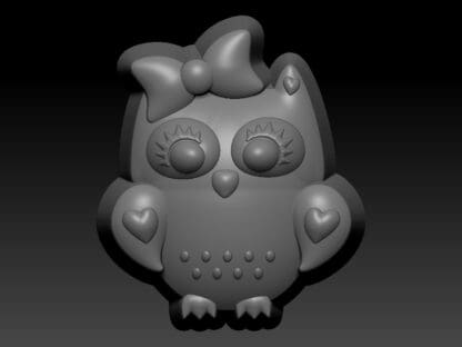 Owl, Bath Bomb mould, Plastic Bath Bomb Mould