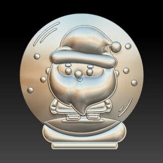 Santa Snow Globe, Bath Bomb mould, Plastic Bath Bomb Mould