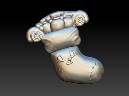Kawaii Christmas Stocking, Bath Bomb Mould