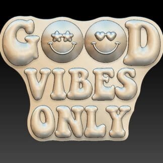 Good Vibes Only, Bath Bomb mould, Plastic Bath Bomb Mould