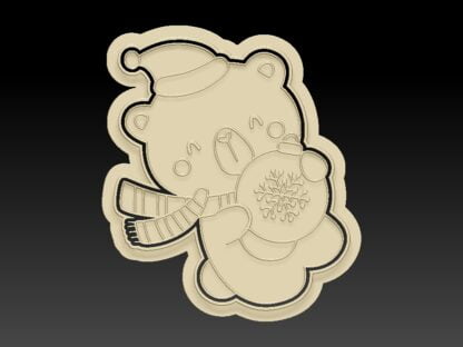 Christmas Animals Cookie Cutter with Embosser - Image 3