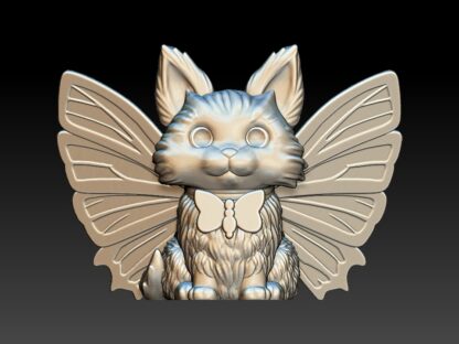 Butterfly Cat, Bath Bomb Mold, Plastic formed