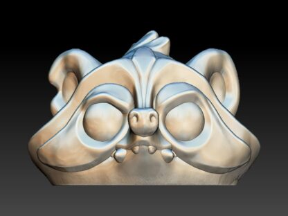 Crazy eyes Racoon, Bath Bomb Mould, Petg Vacuum formed Mould