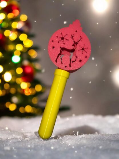 Reindeer Christmas Bauble, Bubble Wand (please contact for colour preferences)