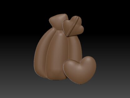 Pumpkin Heart, Vacuum formed Bath Bomb Moulds
