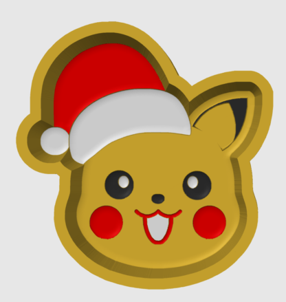 Pika Christmas, vacuum formed bath bomb mould